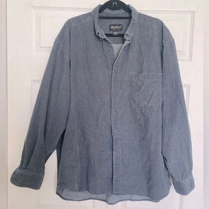 Eddie Bauer Heavy 100% Cotton Soft Flannel‎ Long Sleeve Button-up EUC Men’s XL.